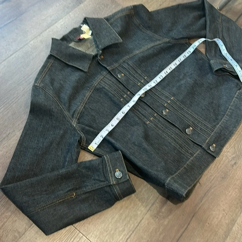 Old Navy Genuine Denim Stylish Black Jacket ! Large